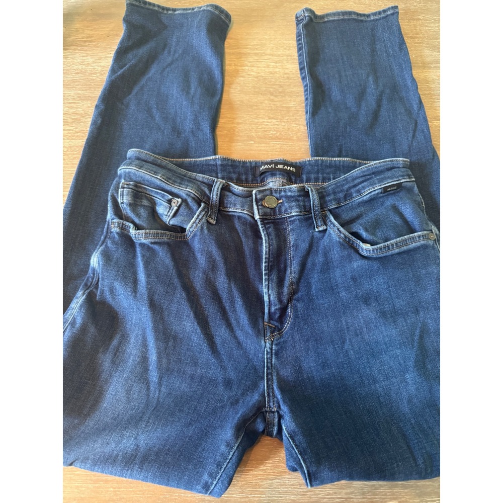 Mavi Zach Straight Leg Jeans Mens 32x32 Dark Wash Blue Stretch Denim M0045331315